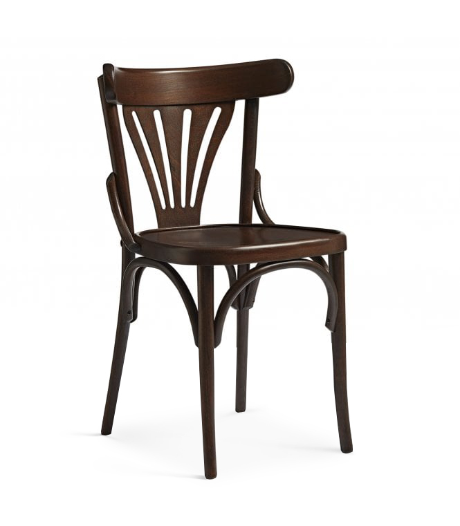Curved wood chair 789M